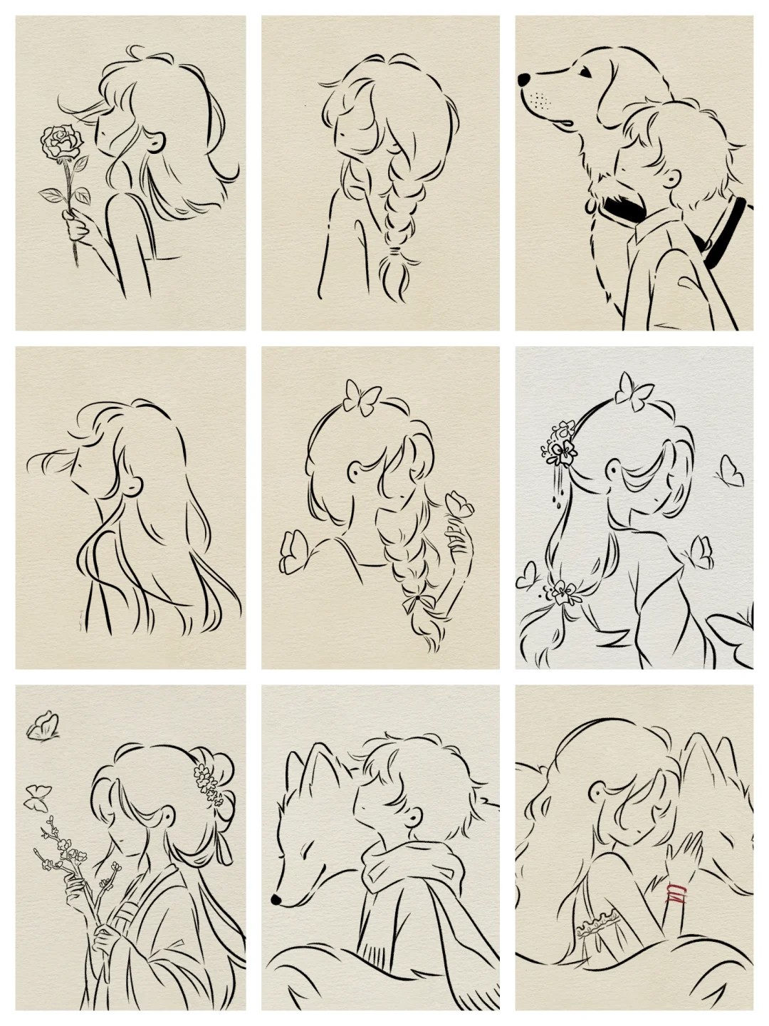 近期简笔画临摹合集