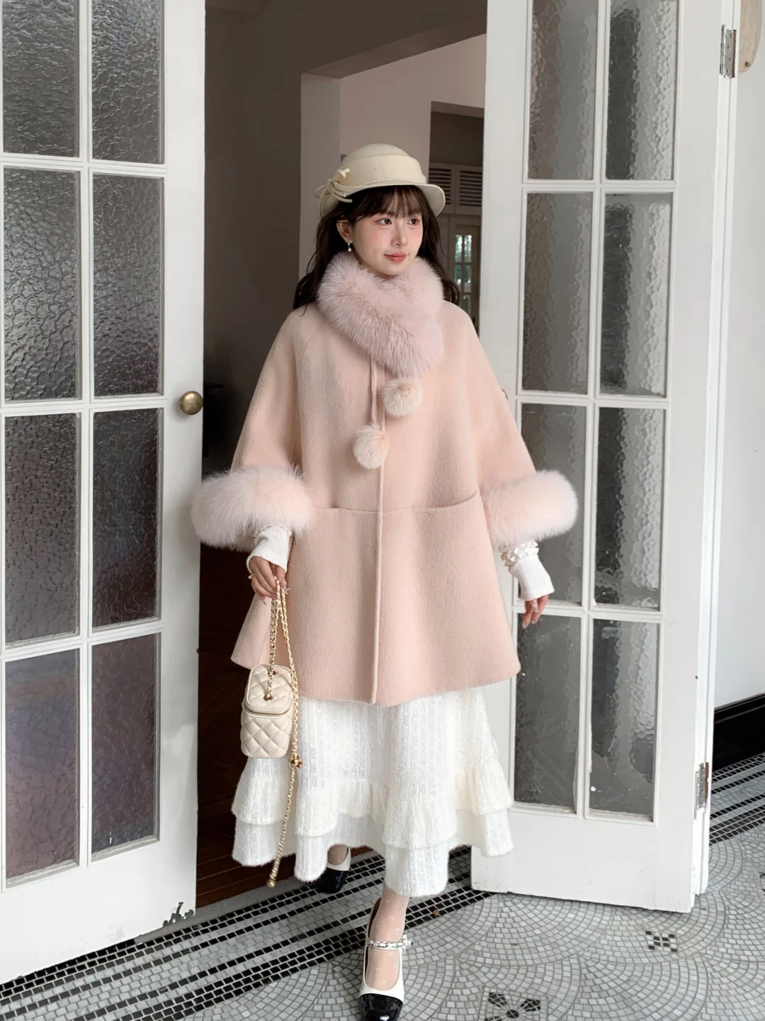 🎥好像从老电影走出来的千金风大衣！