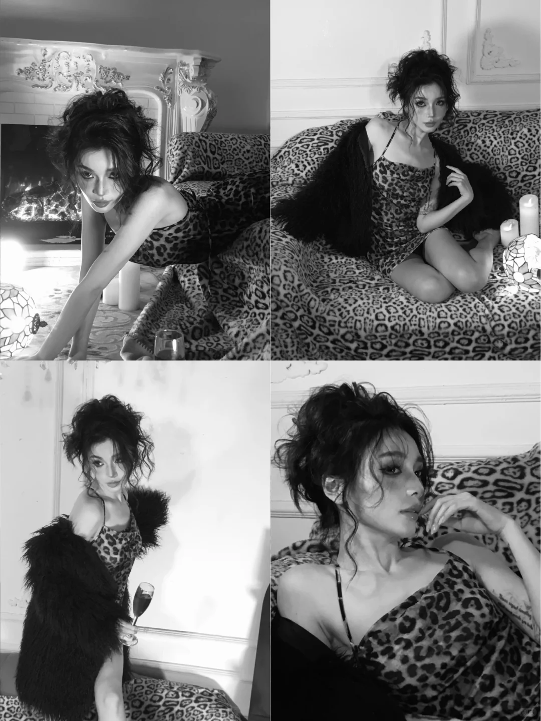 迷人的豹子女士像你问好| 感受夜晚的慵懒