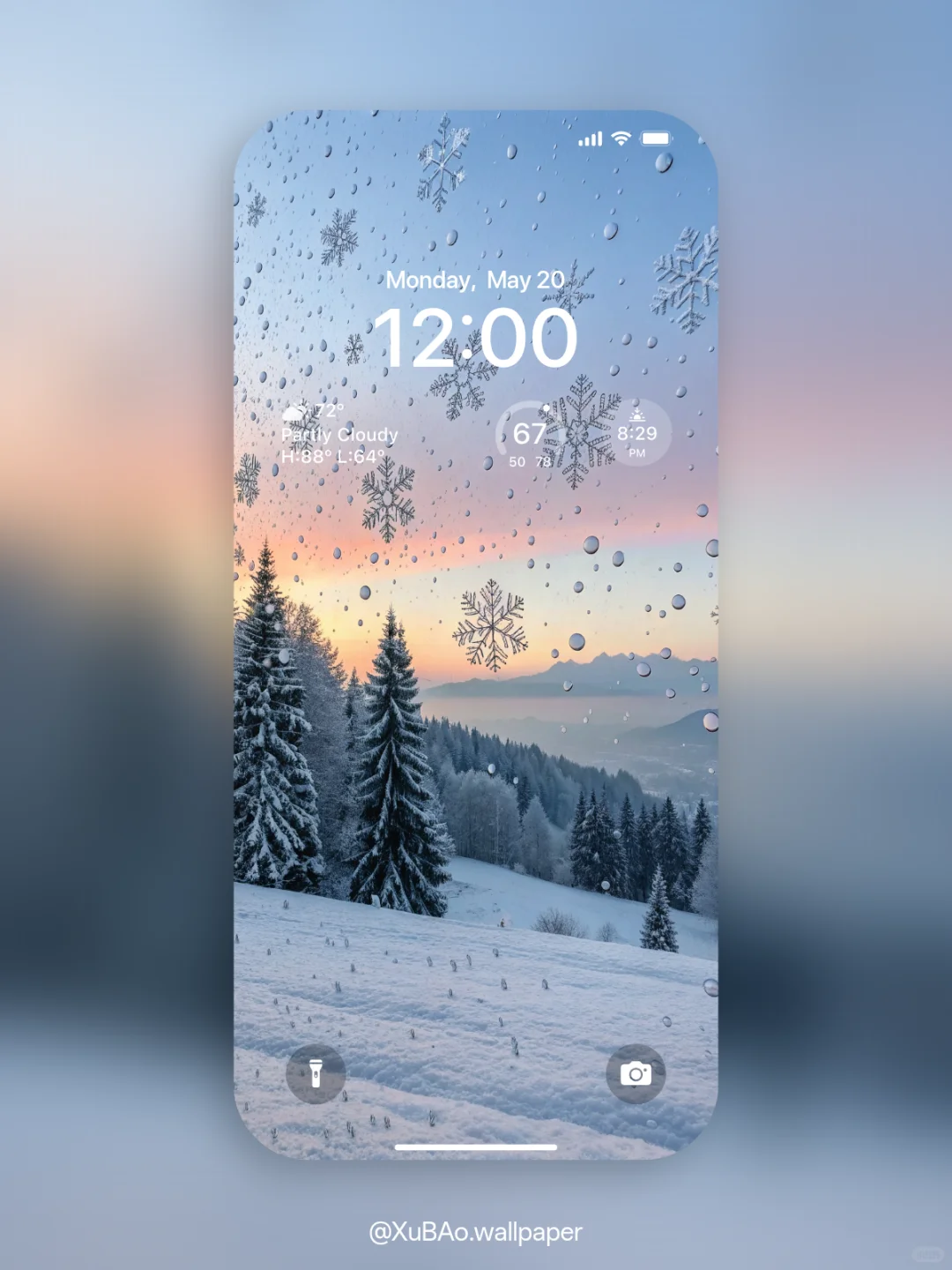 C2548 | 4k壁纸 | 冬窗雨雪