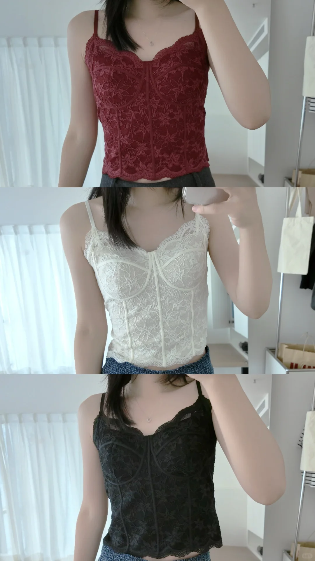 自带胸型的鱼骨内搭谁懂啊！