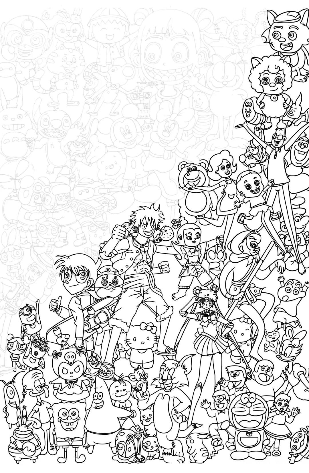 动漫人物大集合控笔来咯