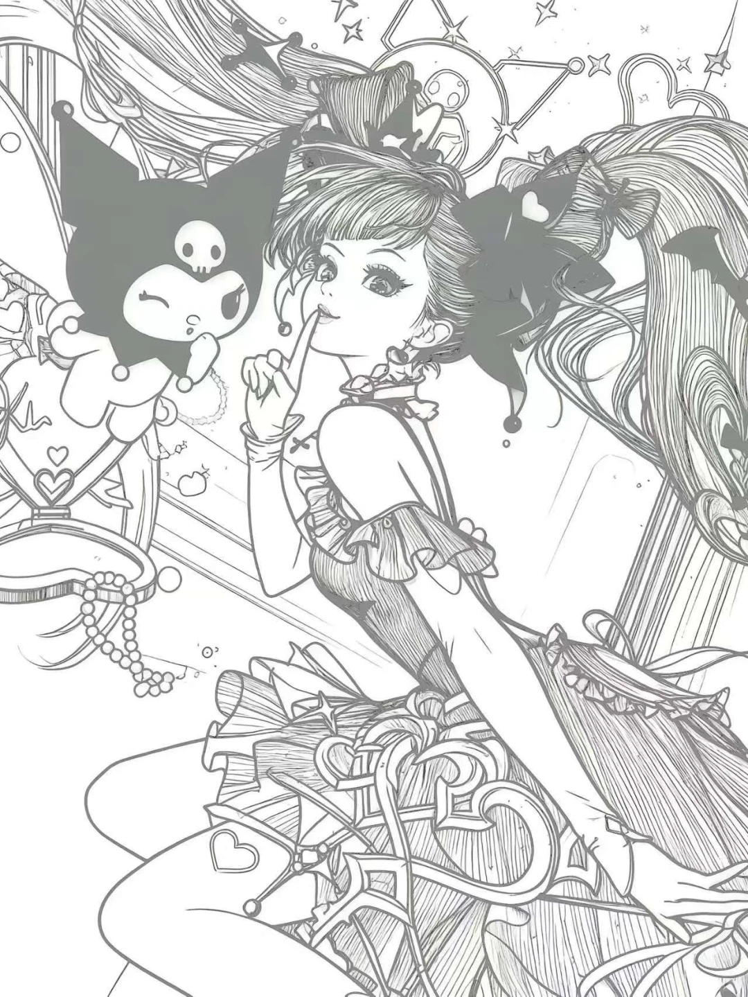 王者荣耀英雄线条画，有种你就画！