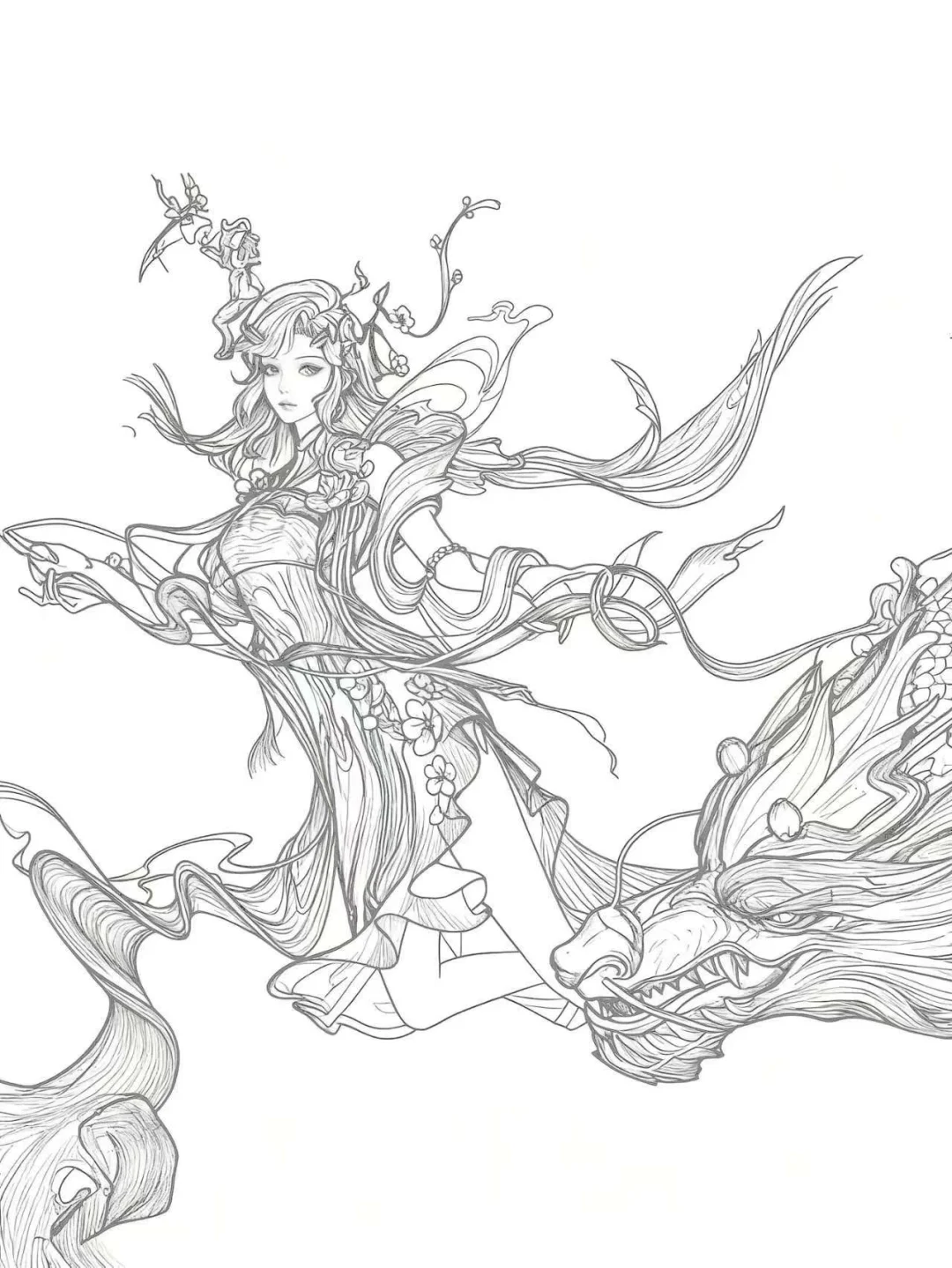 王者荣耀英雄线条画，有种你就画！