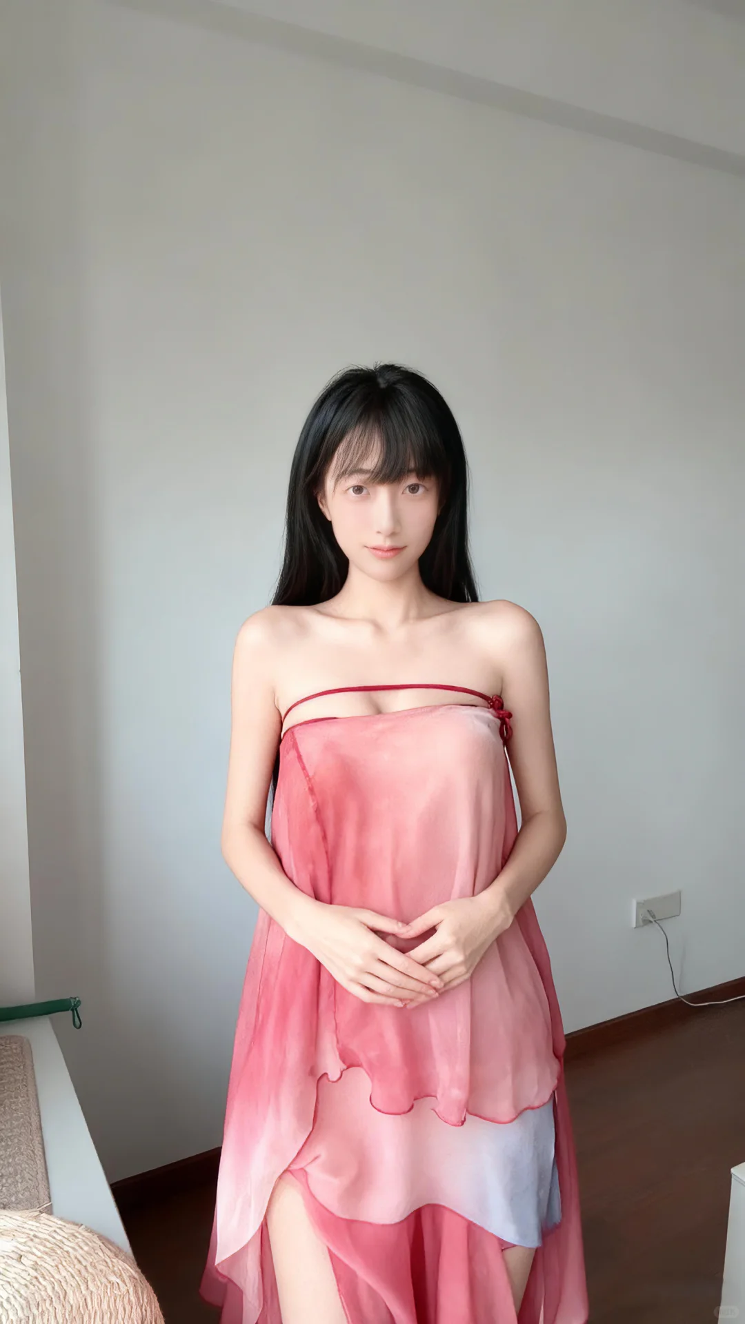 有点瘦，听说都喜欢丰腴的，太瘦没有手感