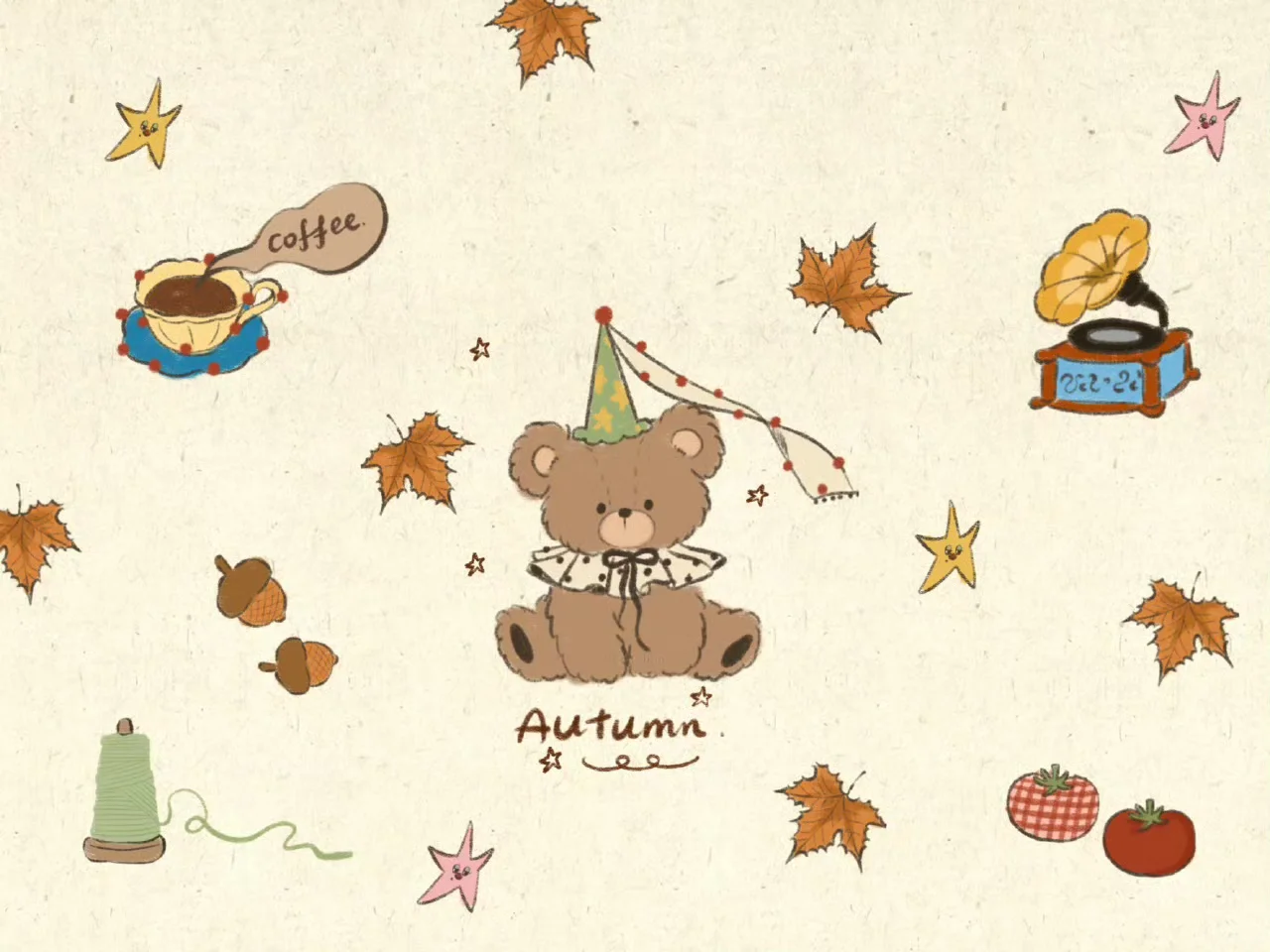 秋日复古iPad 壁纸来啦