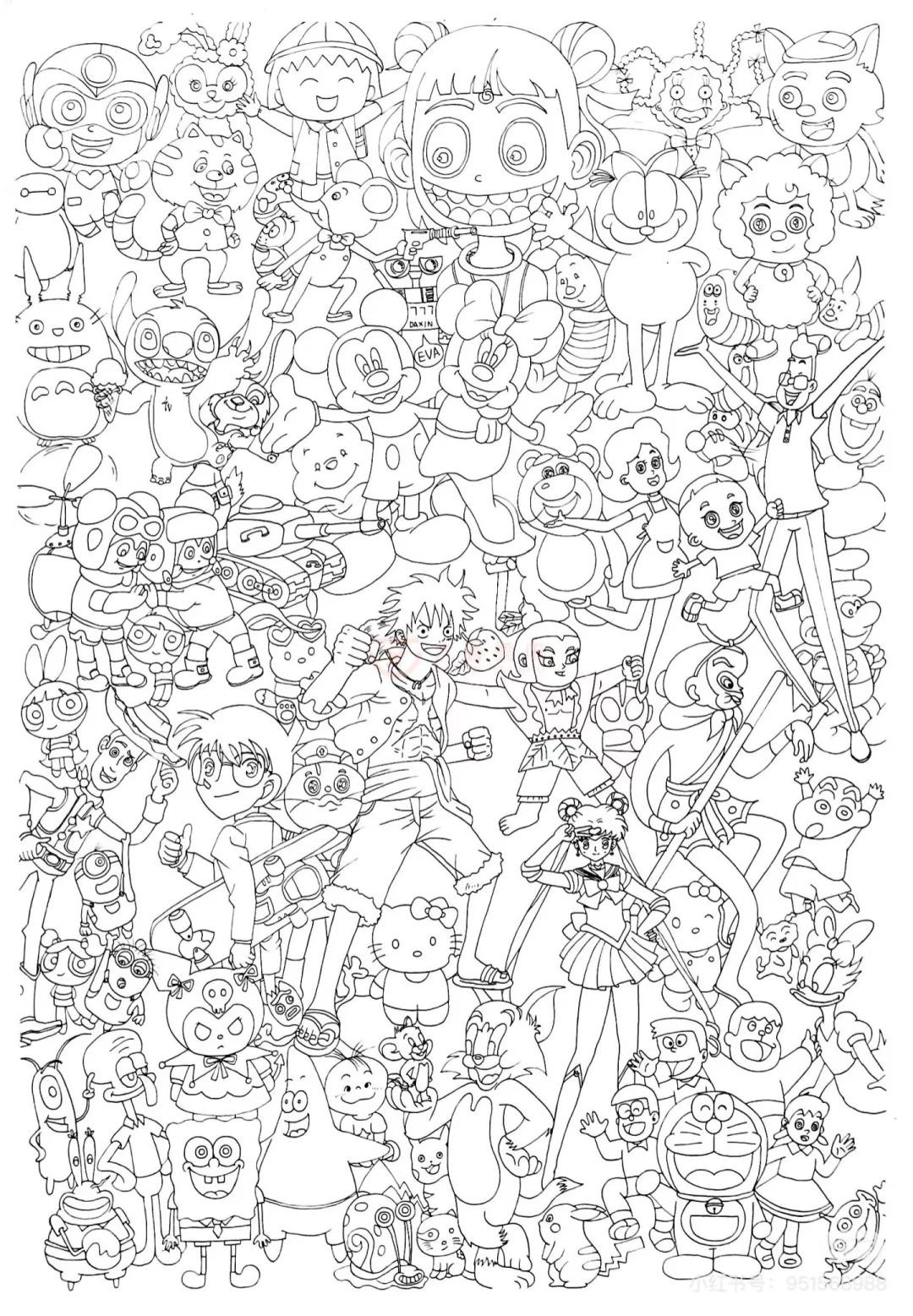 动漫人物大集合控笔来咯