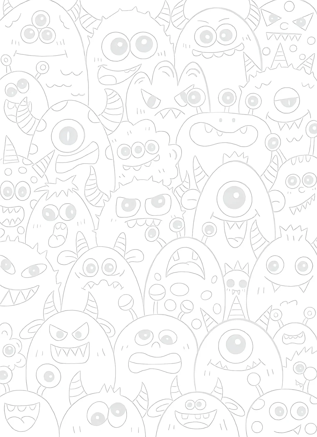 上班摸鱼神器线条画，你就画吧，超解压！