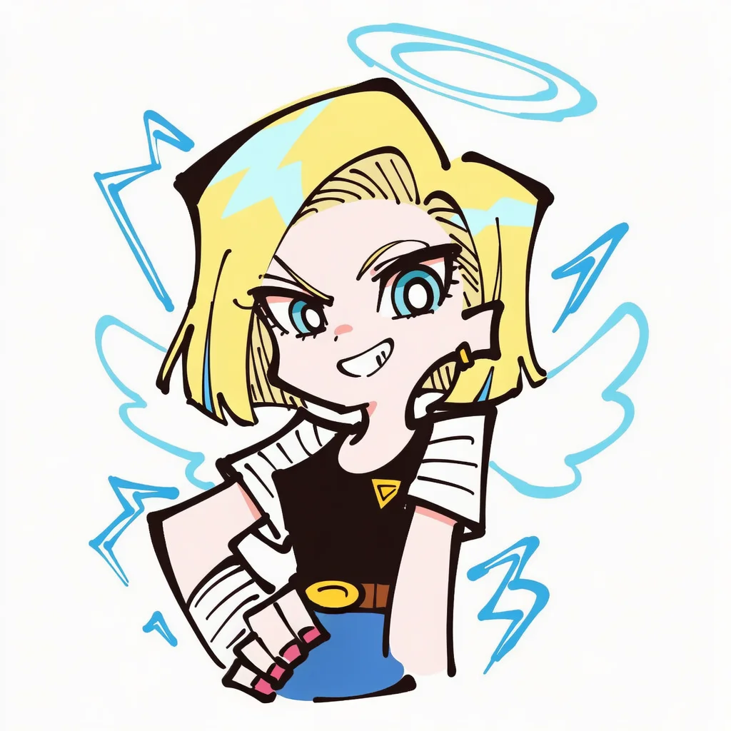 吊带袜天使风格的人造人18号头像