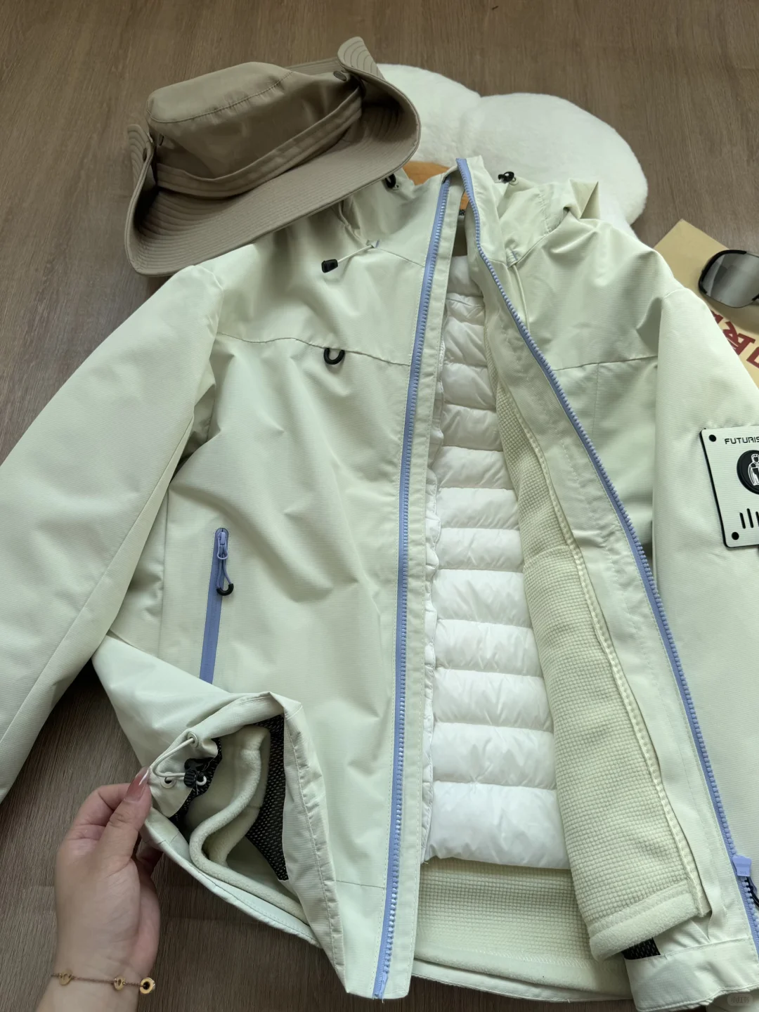 live原图｜近期剪吊牌zui快的雪霁黄冲锋衣！！