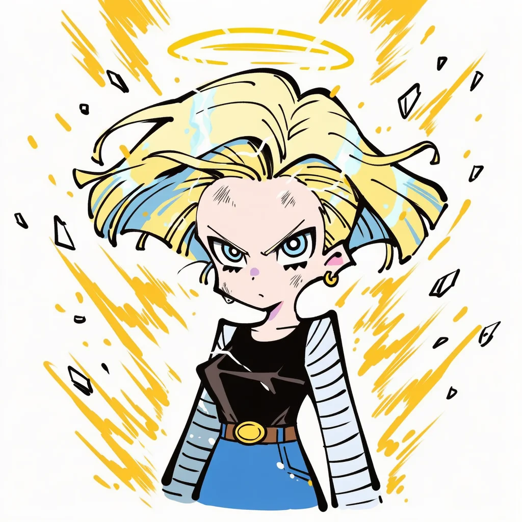 吊带袜天使风格的人造人18号头像