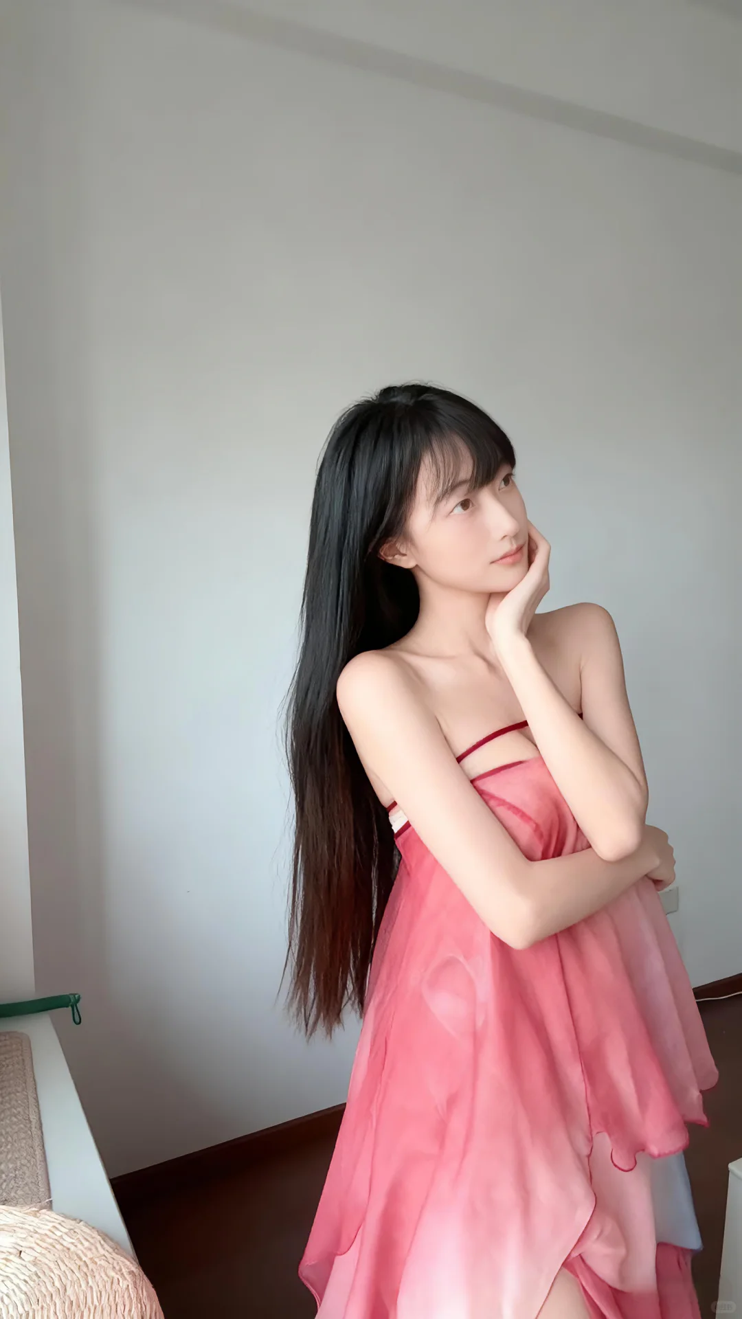 有点瘦，听说都喜欢丰腴的，太瘦没有手感