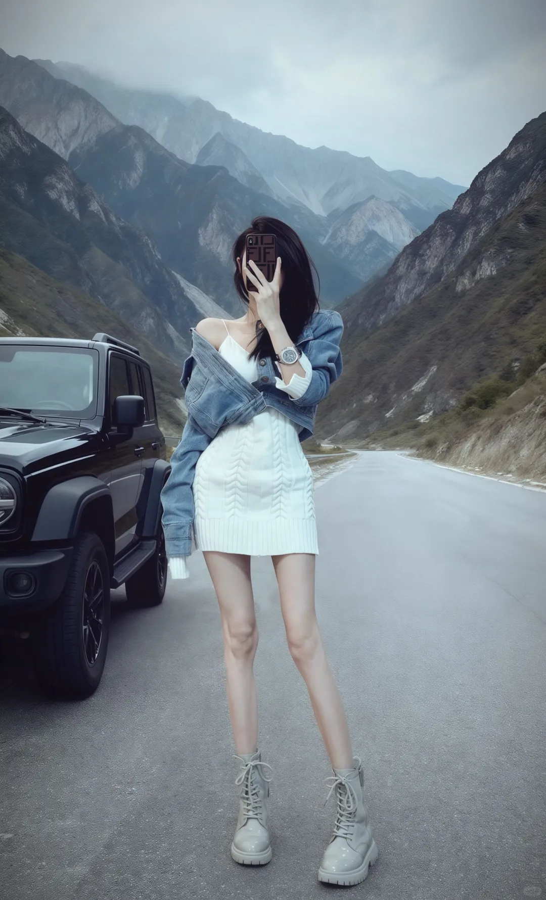 甜妹本命搭配！针织吊带裙+牛仔外套yyds