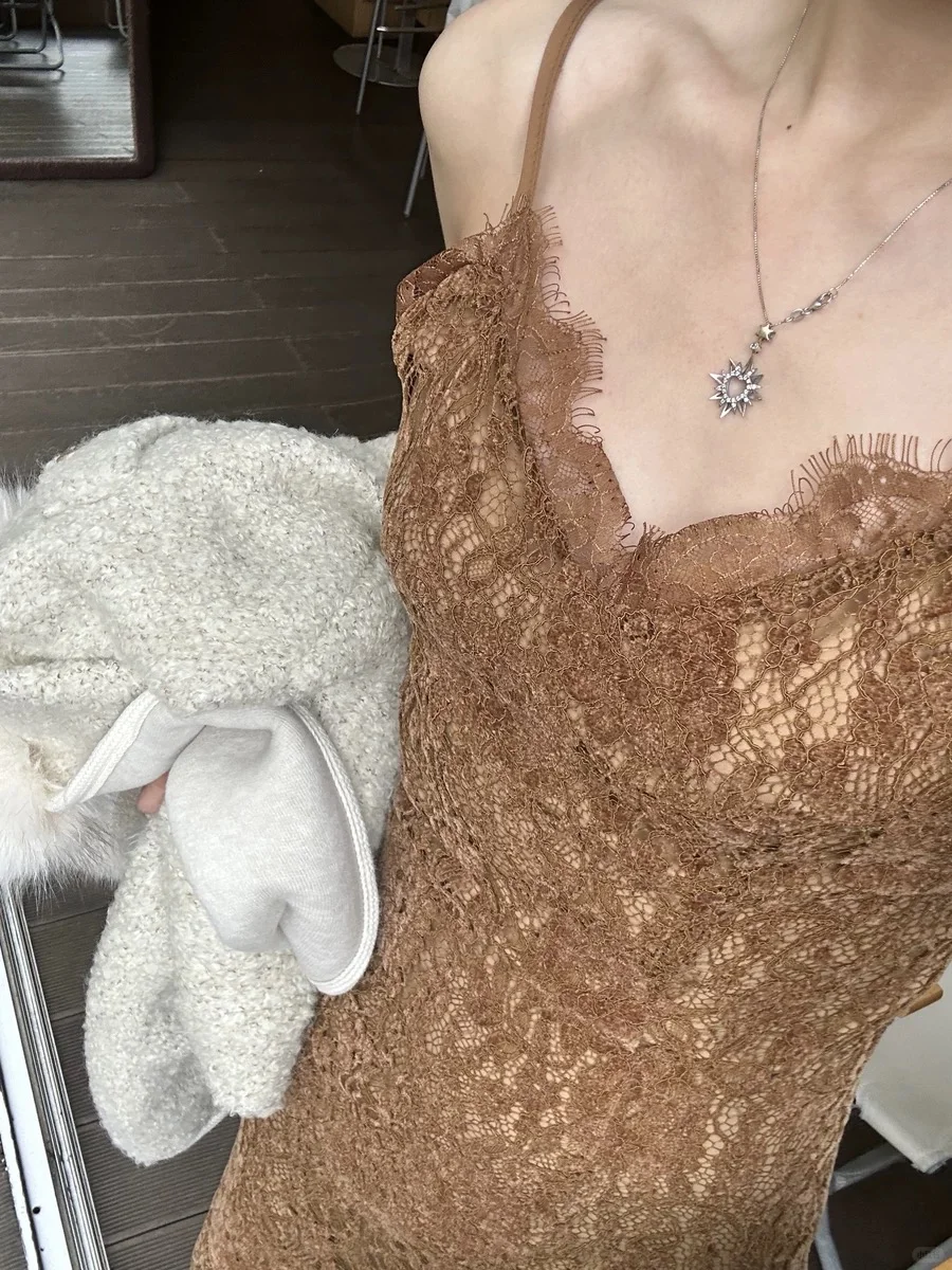 140蕾丝绒感重工裙