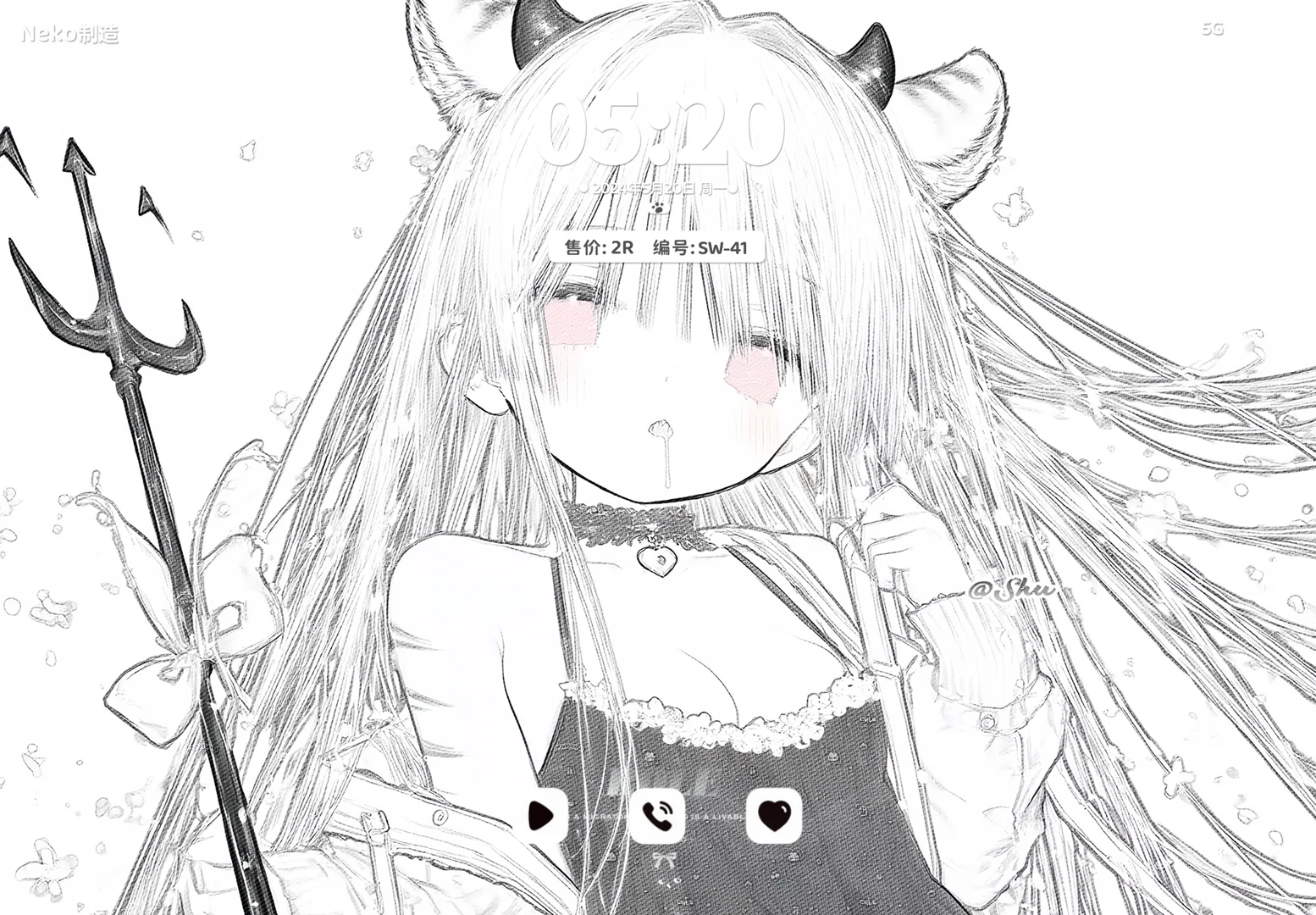 低饱和少女ipad平板壁纸特1R#11.28 21:00恢