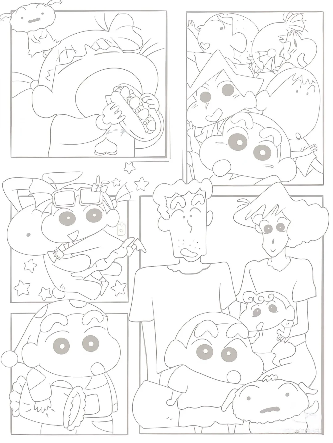 上班摸鱼线条画9️⃣