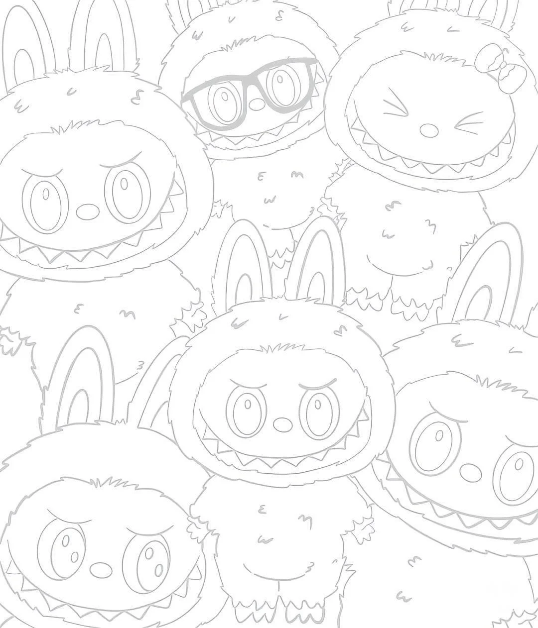 上班摸鱼线条画来咯！