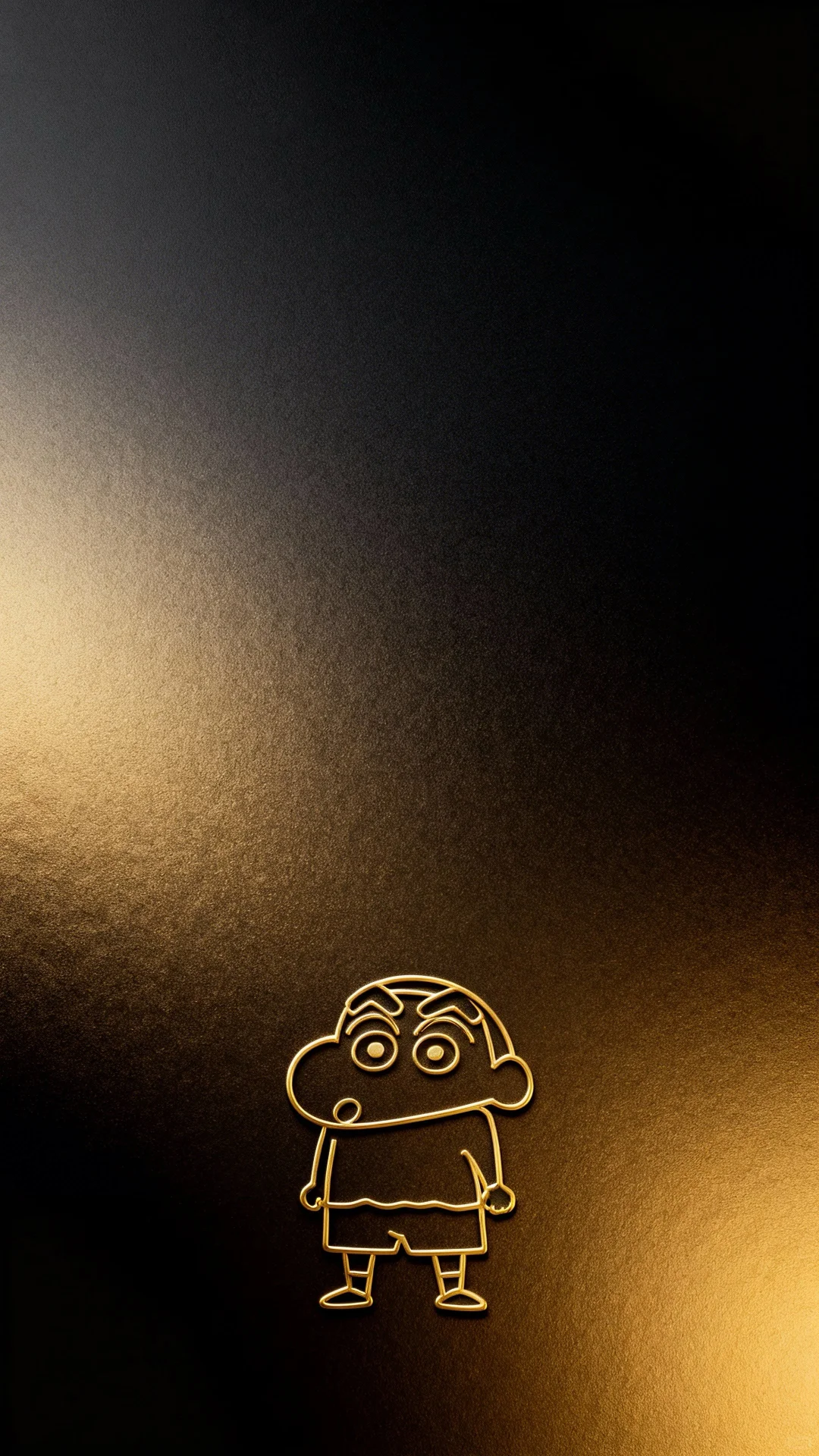 蜡笔小新黑金壁纸、超酷😎