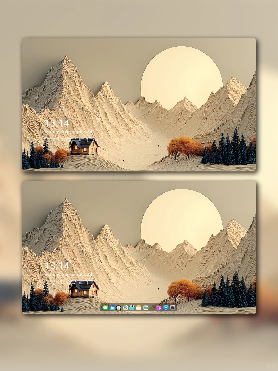 堆山揽月，这壁纸太有感觉啦！104