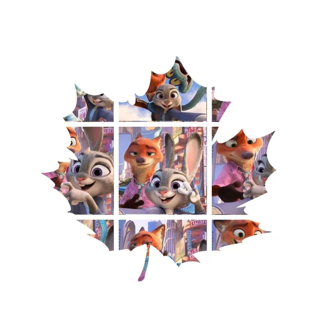 疯狂动物城2！电脑平板壁纸还有朋友圈九宫格