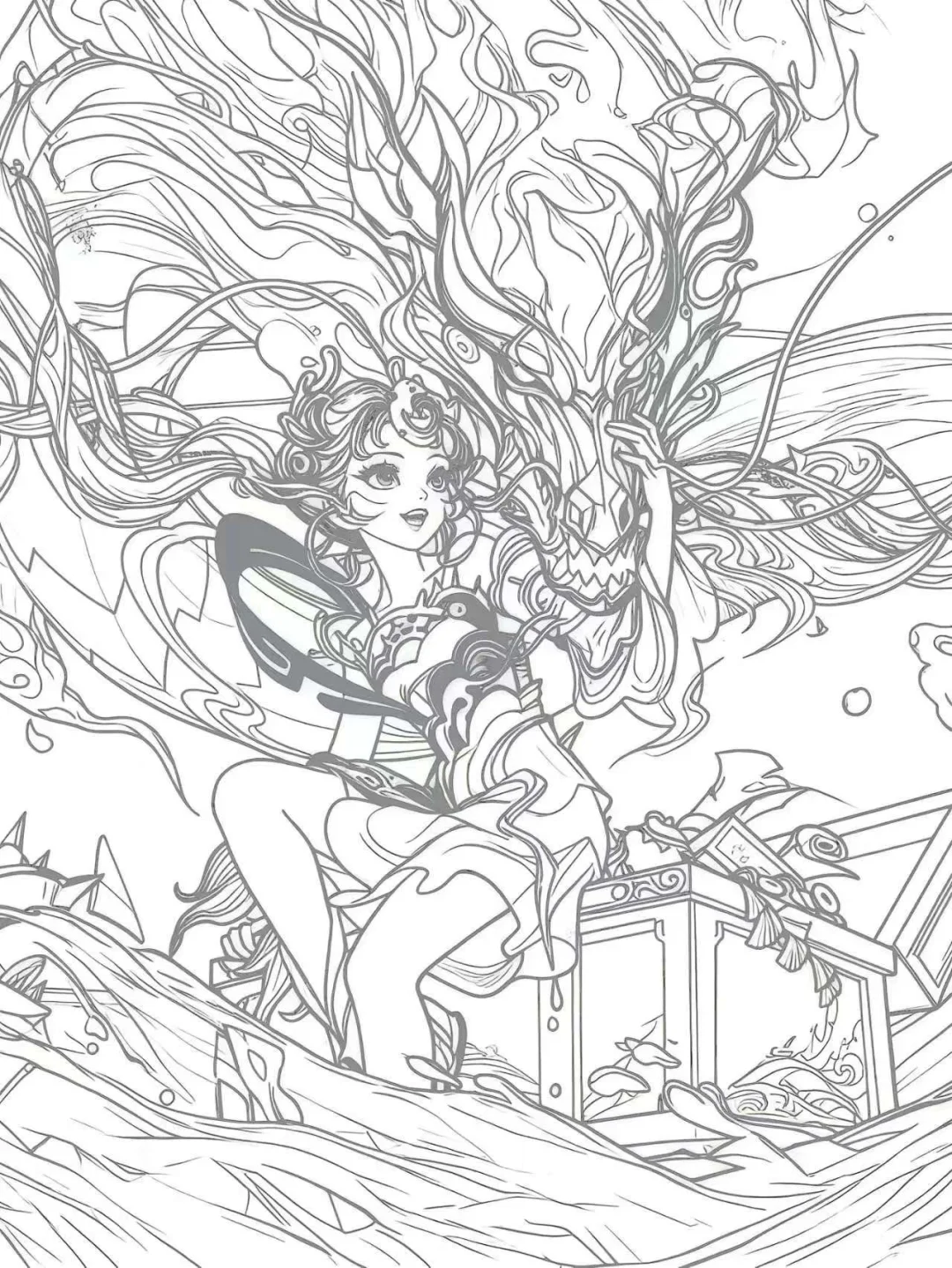 王者荣耀线条画真难啊，有谁可以，来挑战！