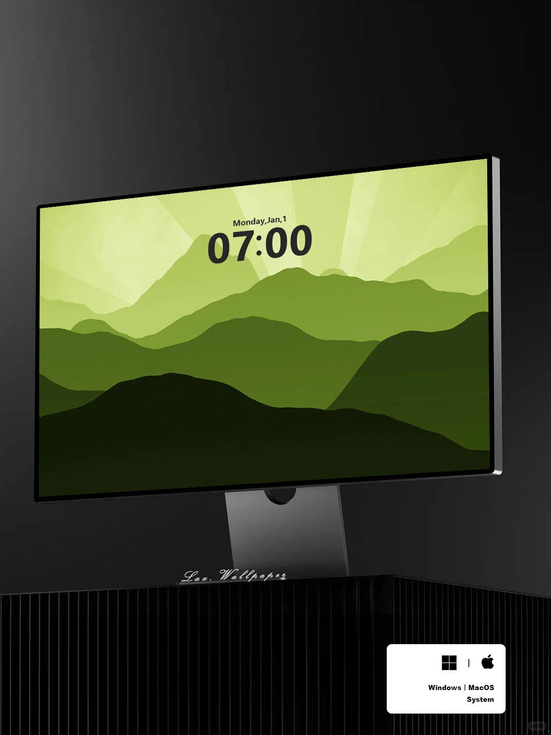 Windows/MacOS 4K高清电脑分区壁纸丨青绿