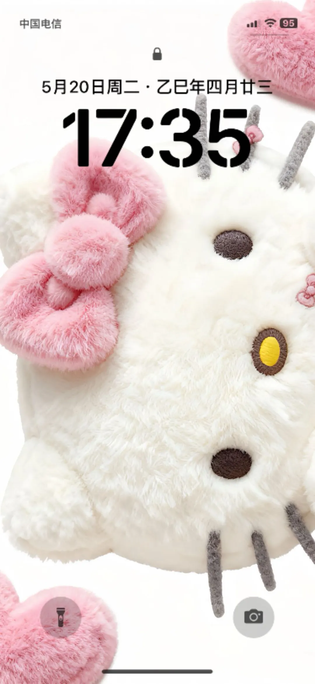 壁纸｜毛茸茸的Kitty酱好可爱呀～