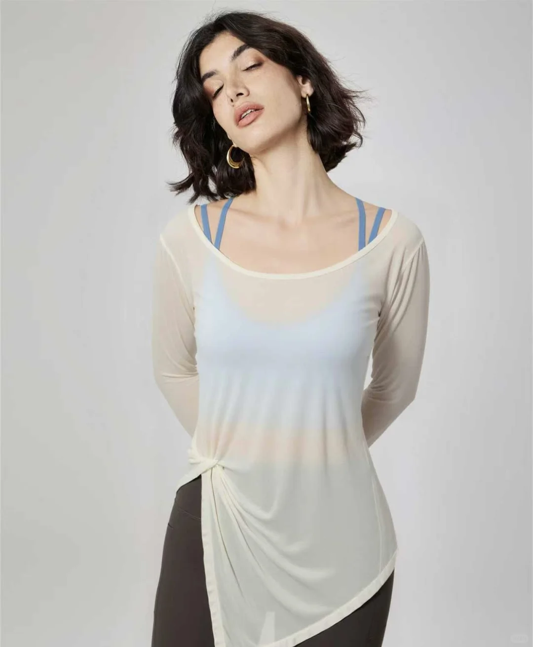 奶白瑜伽服！温柔到骨子里的治愈感