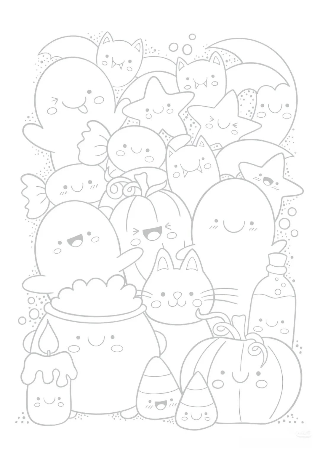 上班摸鱼线条画9️⃣