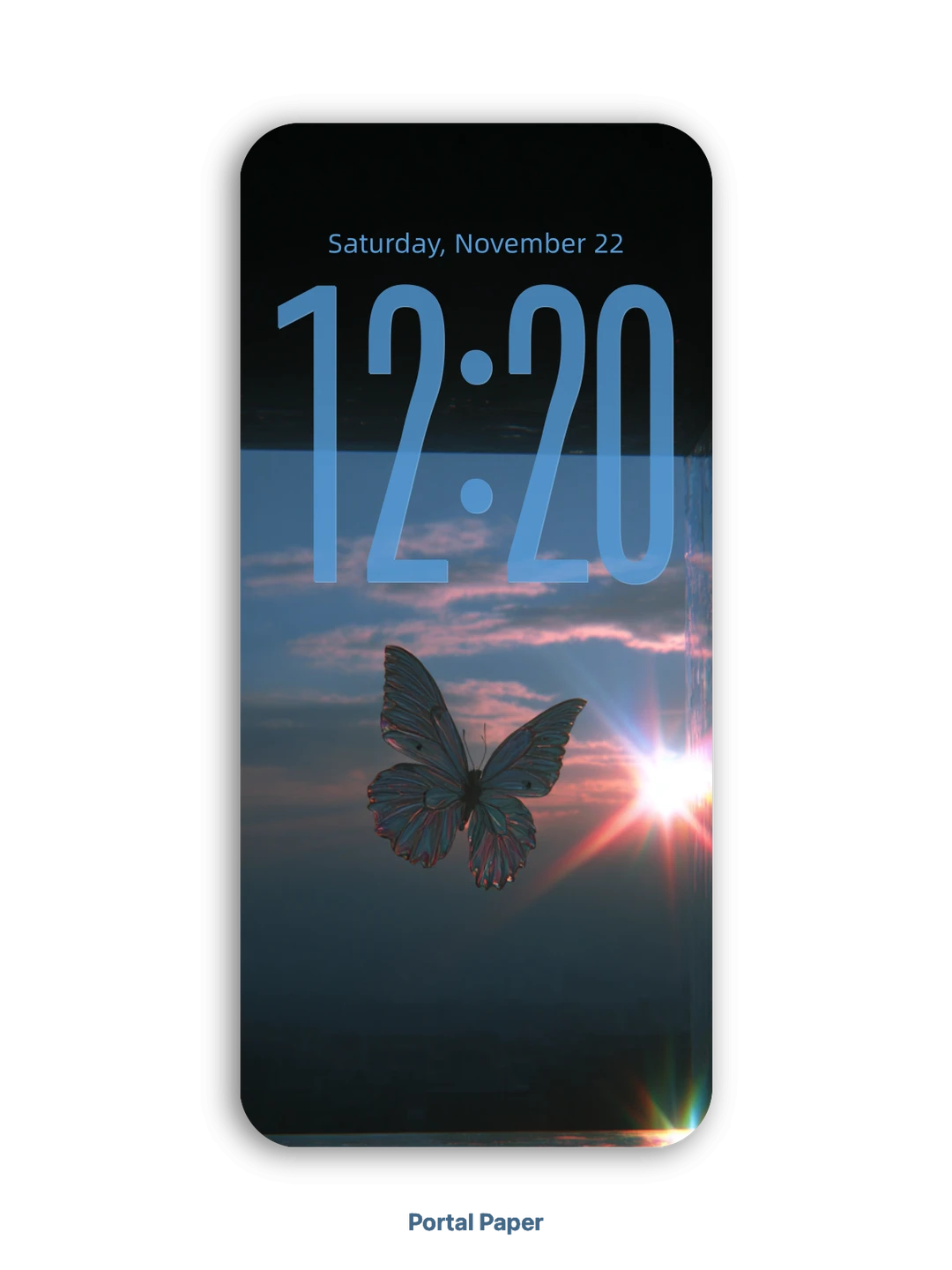 030｜iOS26壁纸｜蝴蝶光影