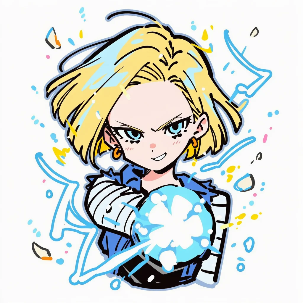 吊带袜天使风格的人造人18号头像