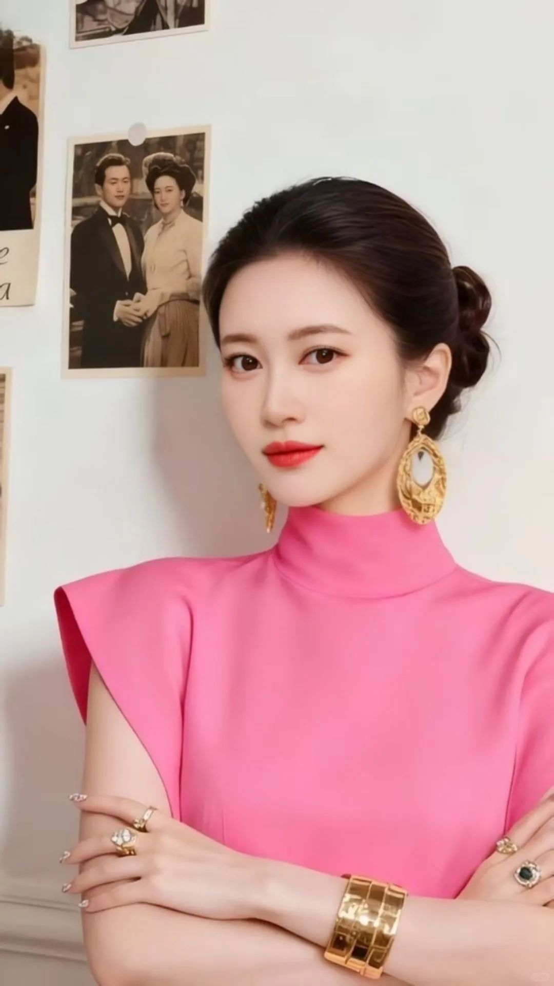 清冷的女生，抖音眨眼融合