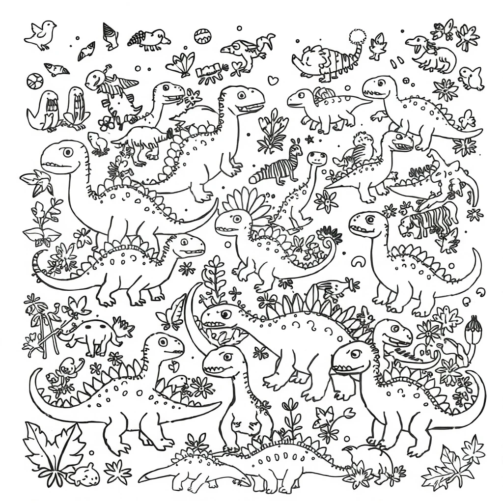 摸鱼必备线条画