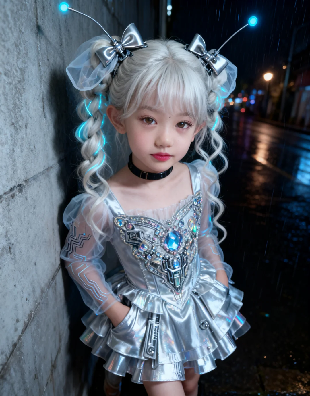 第五套:银发数字甜心(全身翅膀版)