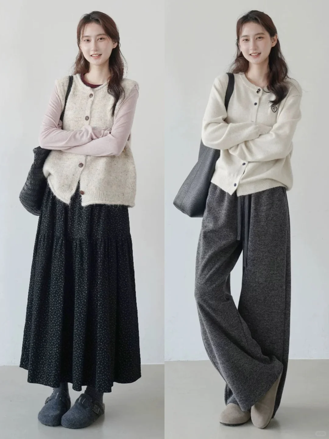 秋日穿搭抄作业！韩系慵懒叠穿起床少纠结