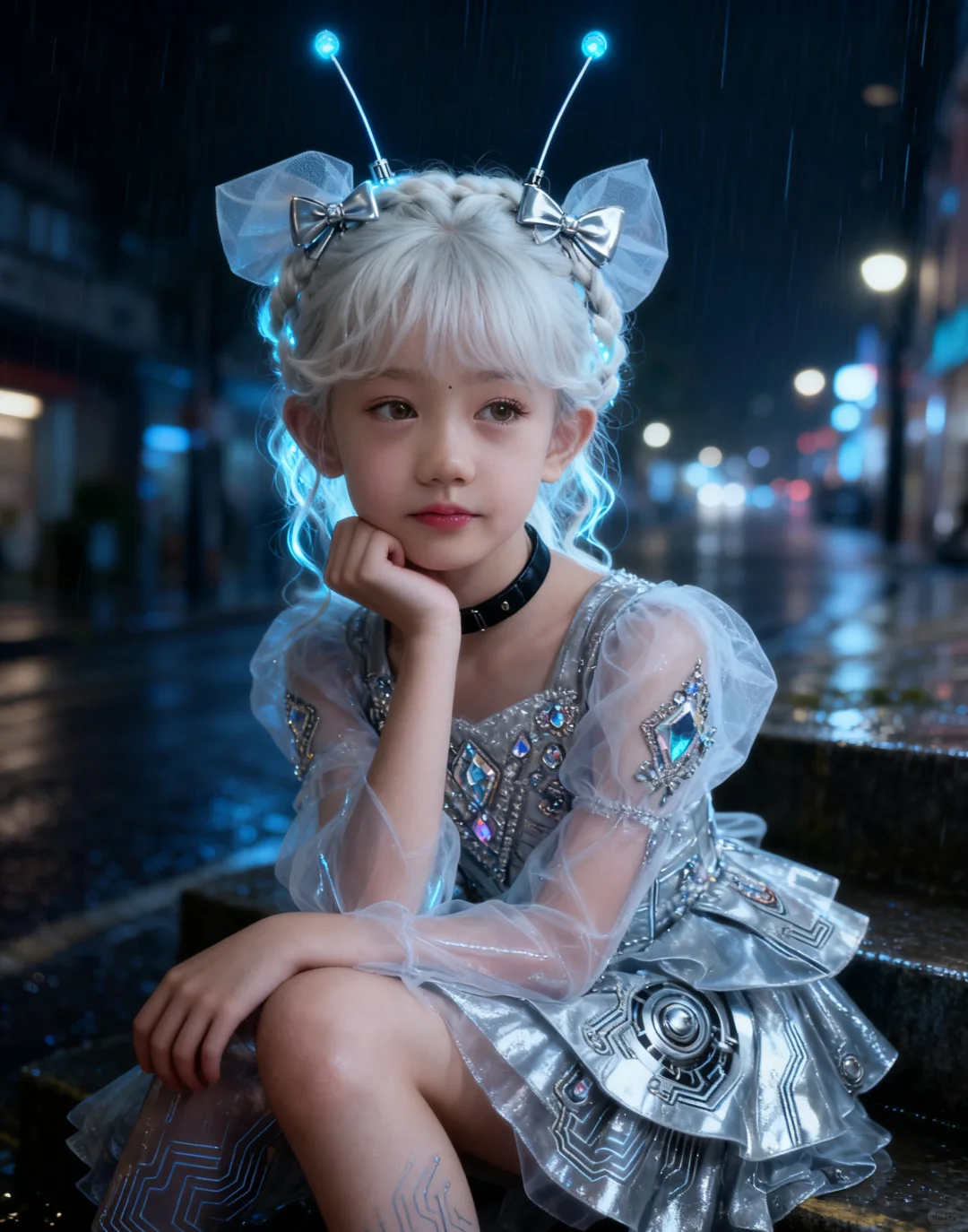 第五套:银发数字甜心(全身翅膀版)