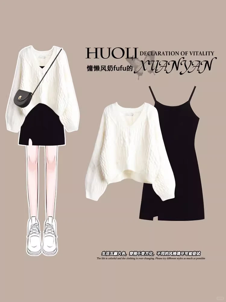 秋冬短裙穿搭｜女大学生一周搭配不重样❗️