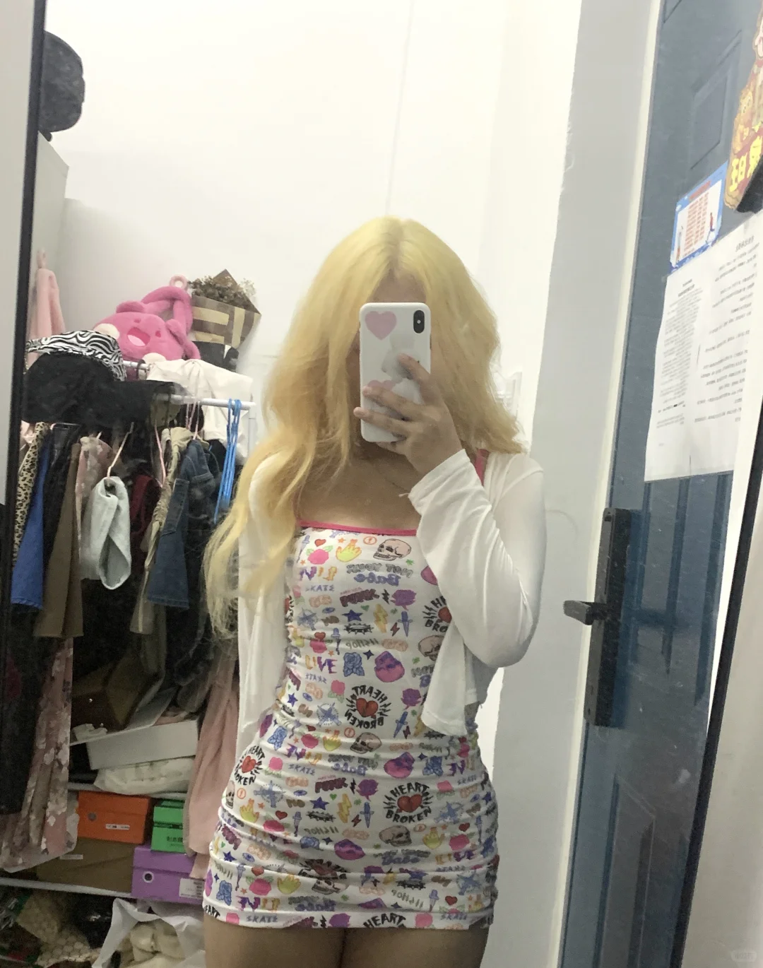 终于鼓起勇气去漂发 金发就这样韩