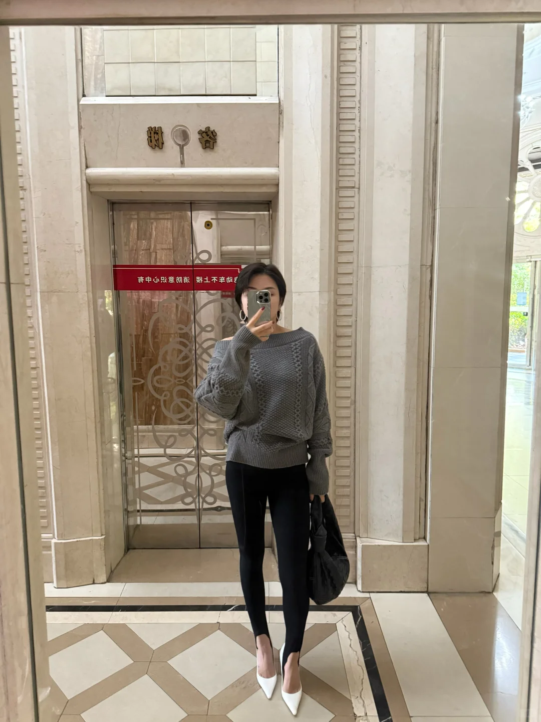 高跟鞋➕瑜伽裤绝了～好显腿长啊