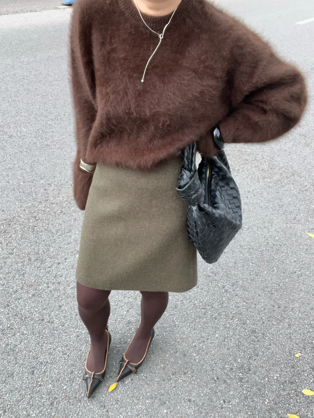 今天是复古时髦感穿搭～