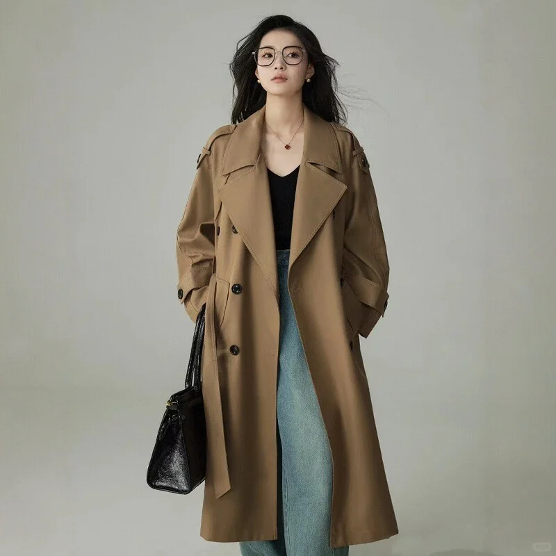 🎀卡其色风衣外套女2025秋季新款经典廓