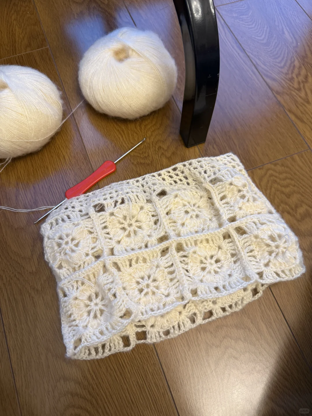 钩针蕾丝帽大功告成