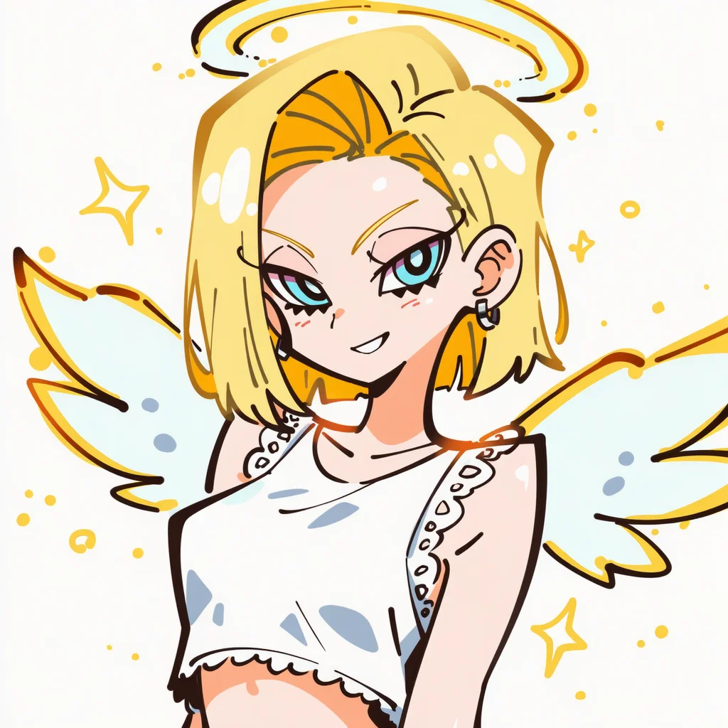 吊带袜天使风格的人造人18号头像