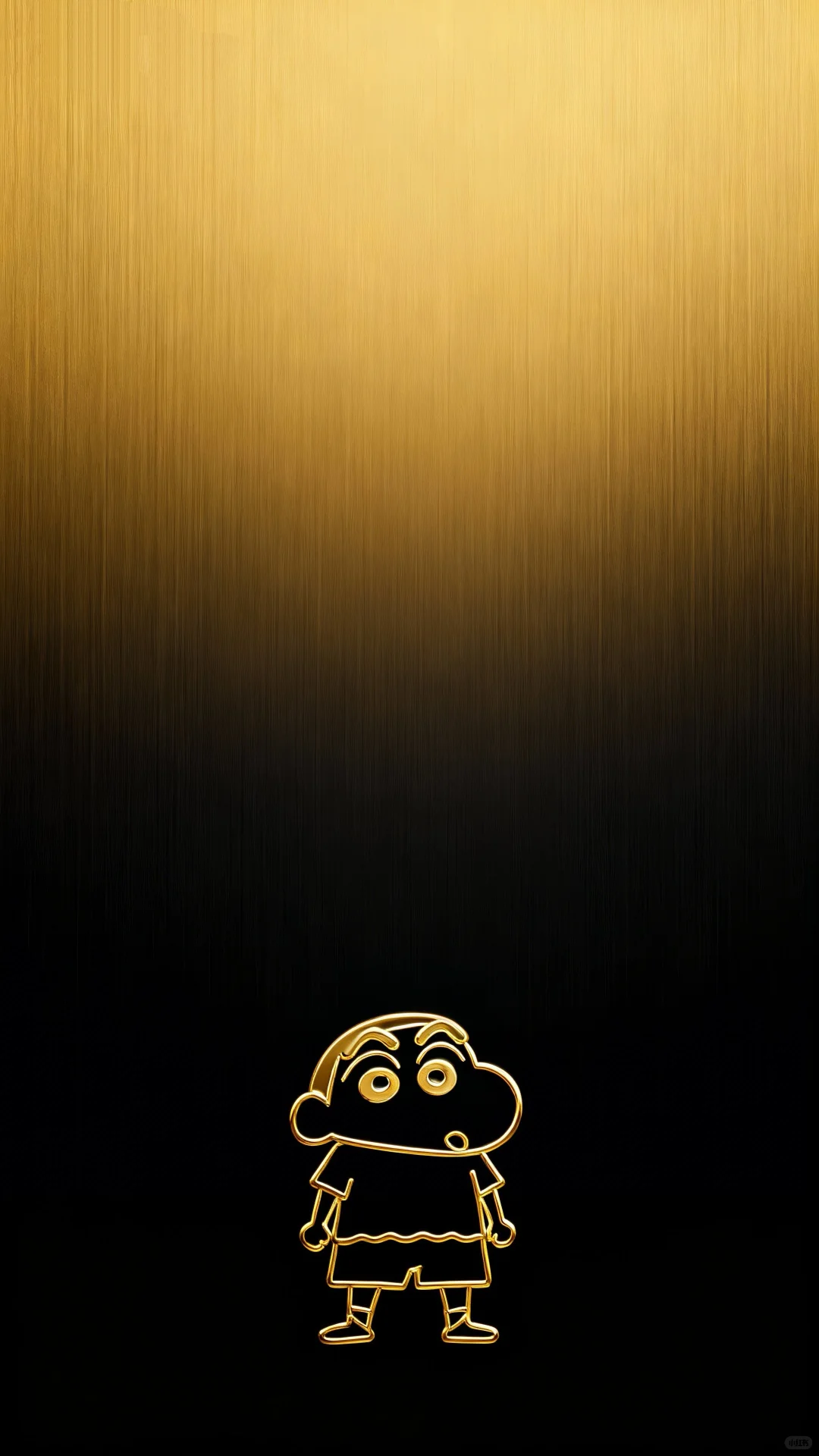 蜡笔小新黑金壁纸、超酷😎