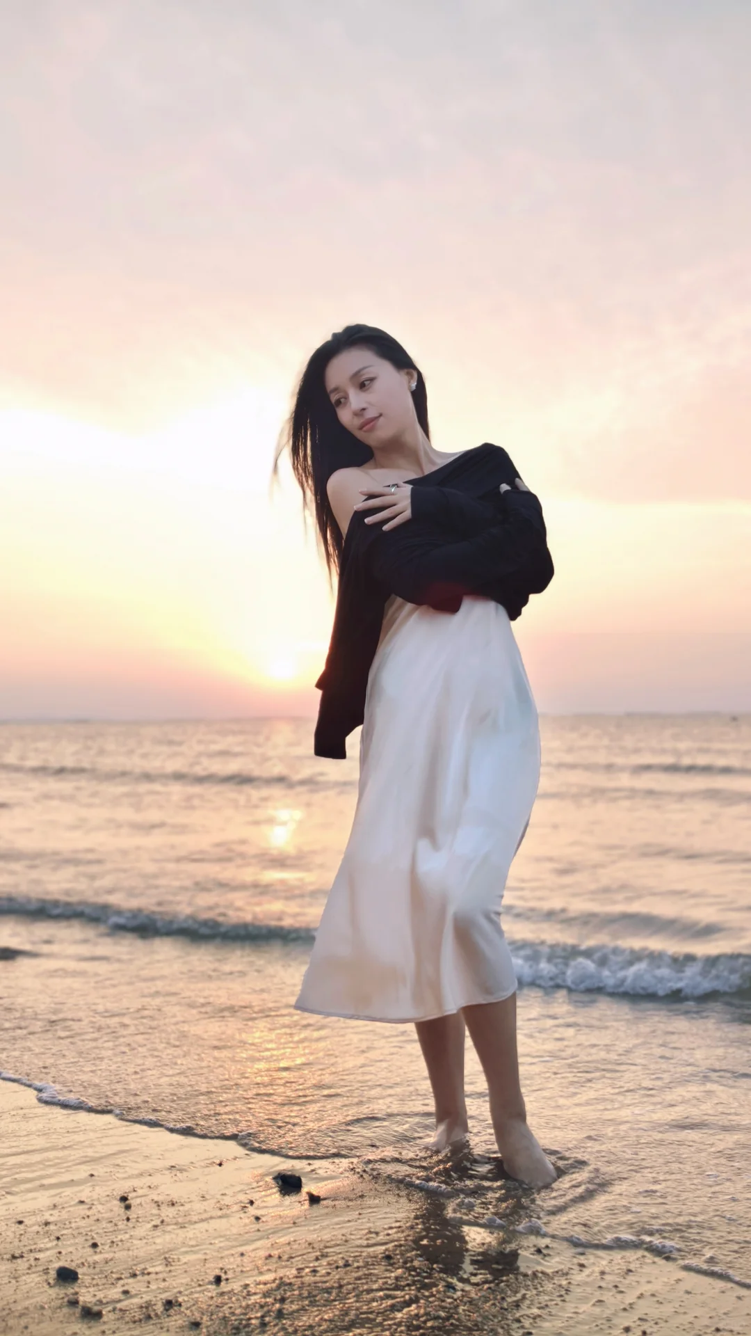 吹到她的风里，都带着春天的味道🌸