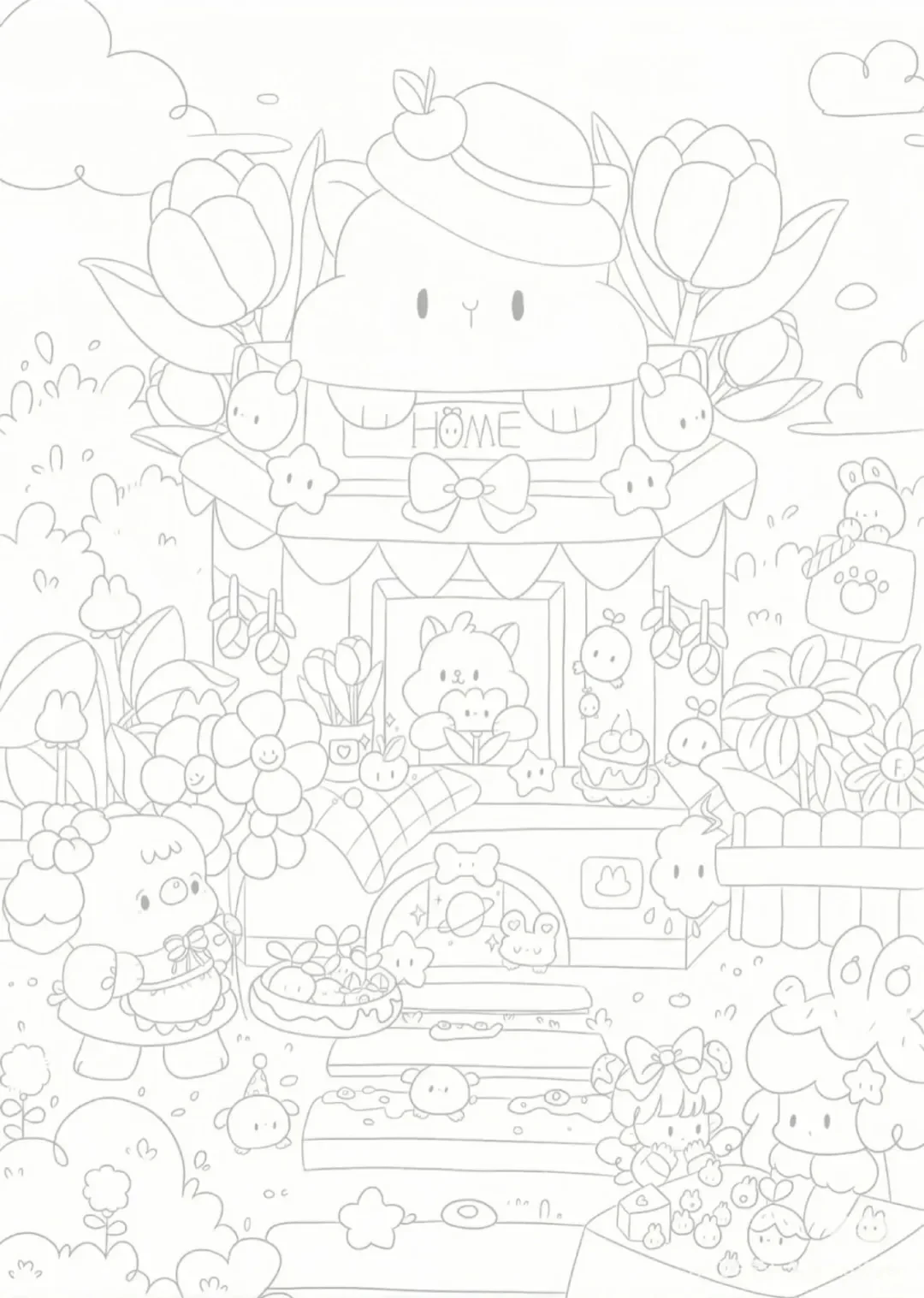 线条画 摸鱼专用🐟