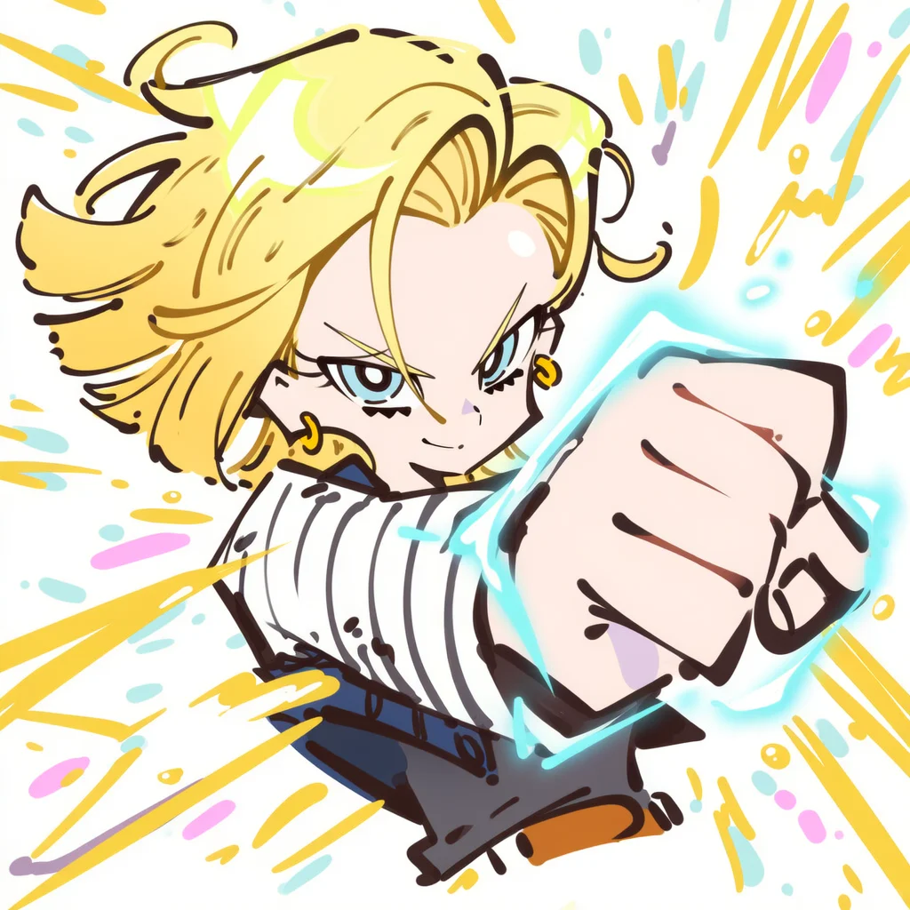 吊带袜天使风格的人造人18号头像