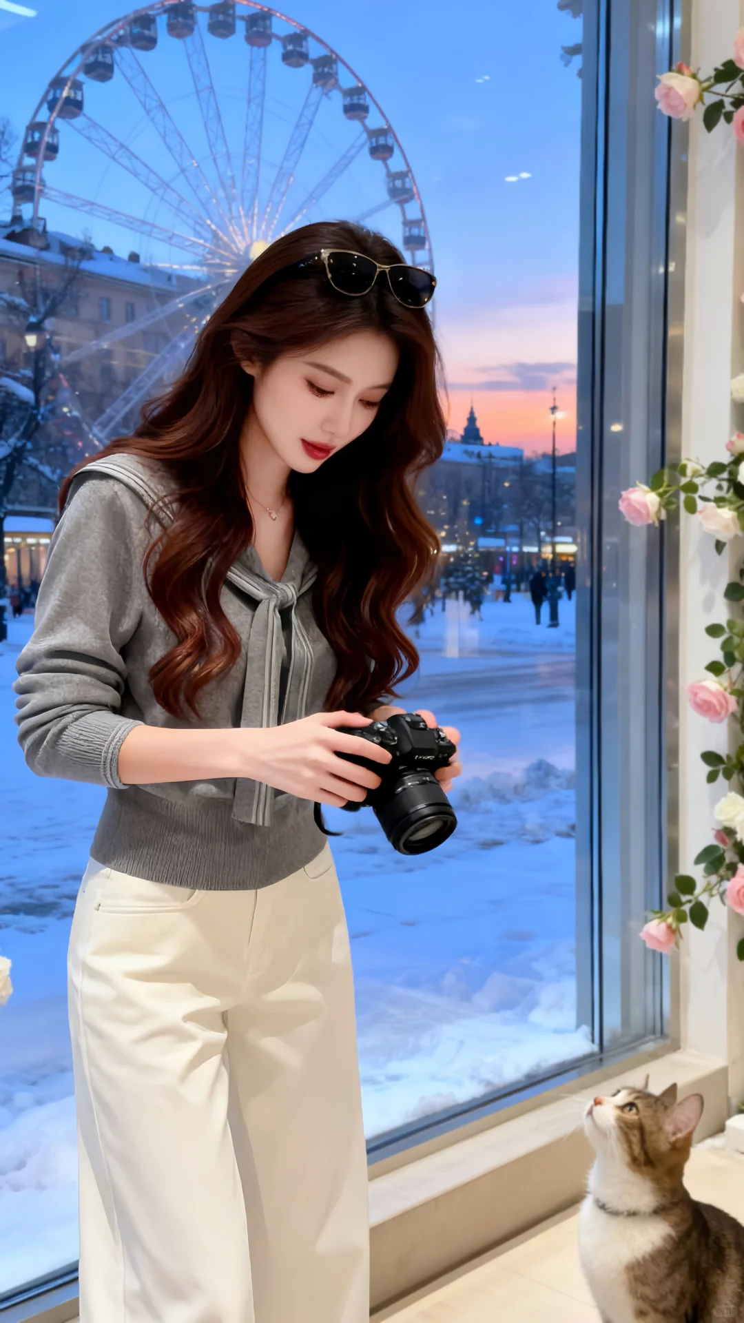 灰调海军领：秋日里的温柔