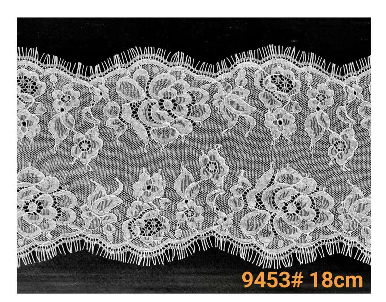 锦棉股线睫毛蕾丝