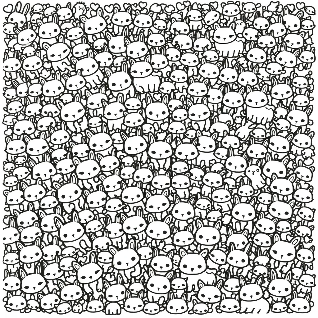 摸鱼必备线条画